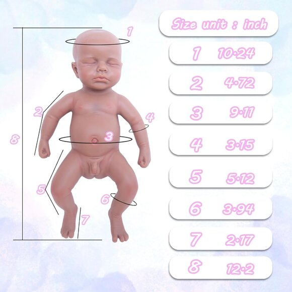 Full Body Platinum Silicone Baby Dolls Newborn  Adam-wheaten Reborn Baby Boy - Picture 3 of 6